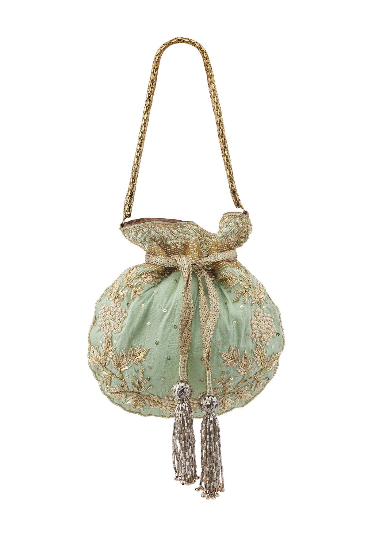 Blossom Potli in Mint Green