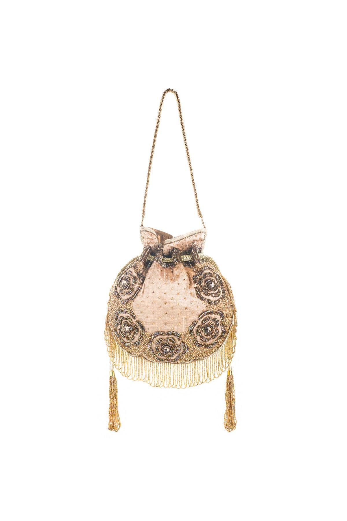 Rosé Antique Gold Potli