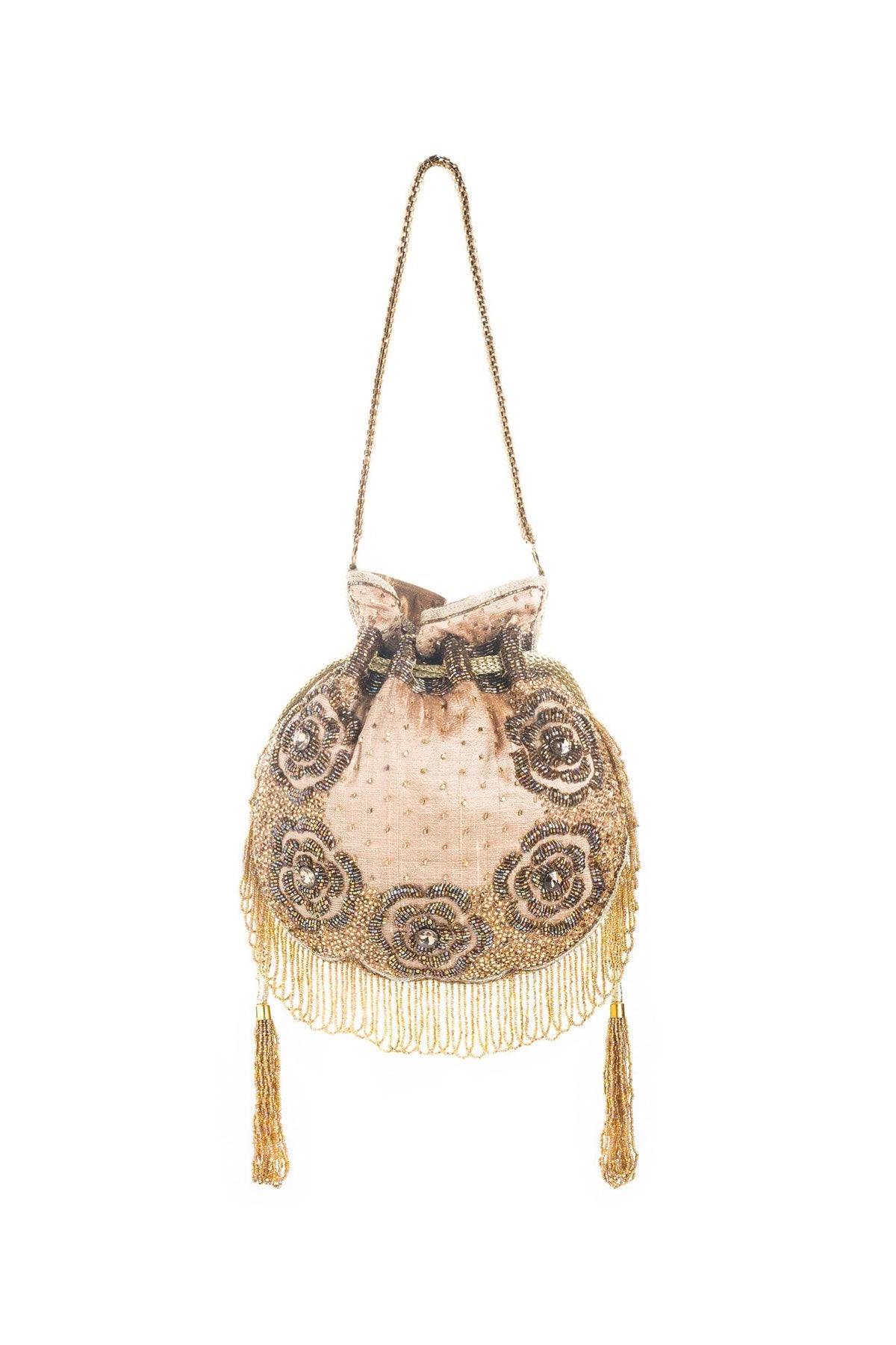 Rosé Antique Gold Potli