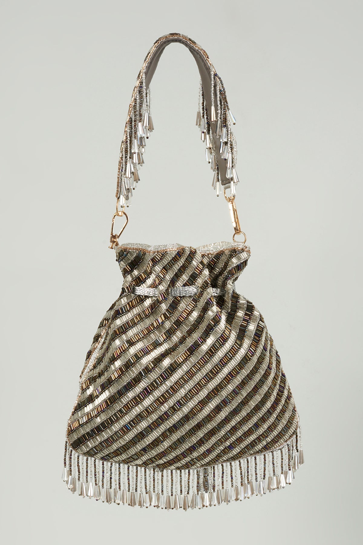 Mystical Lines Potli - Silver