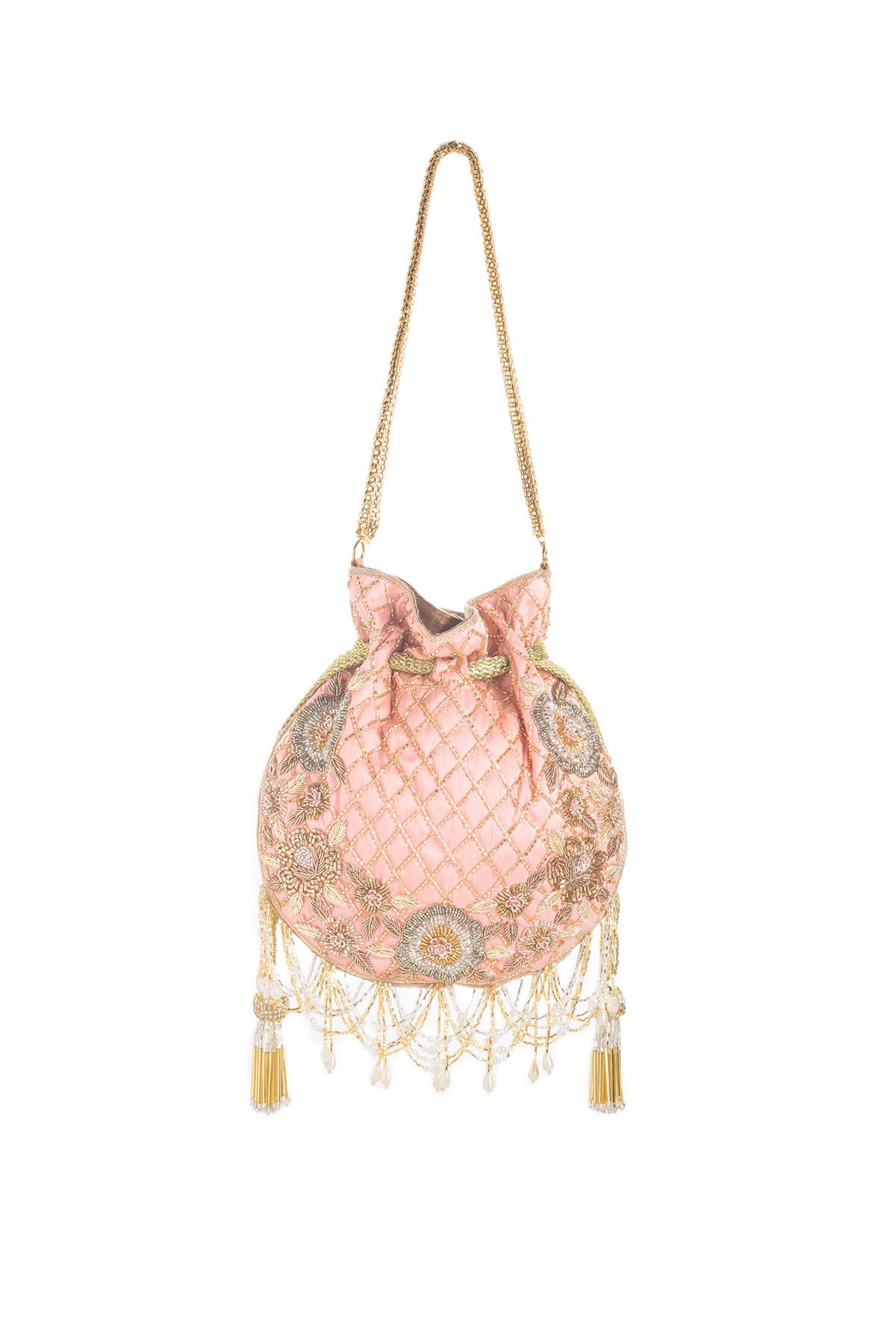 Chandilier Potli - Blush Pink