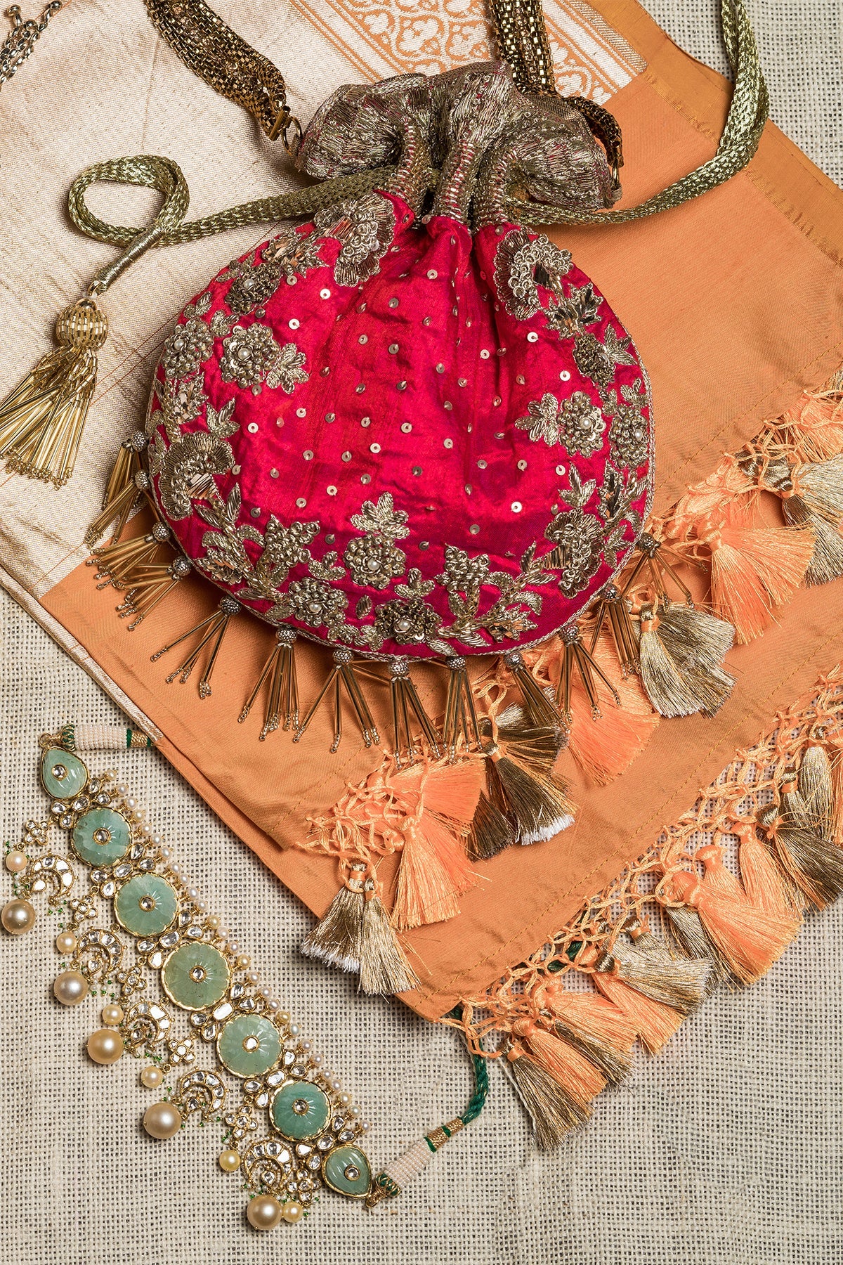 Spring Soireé Pink Potli