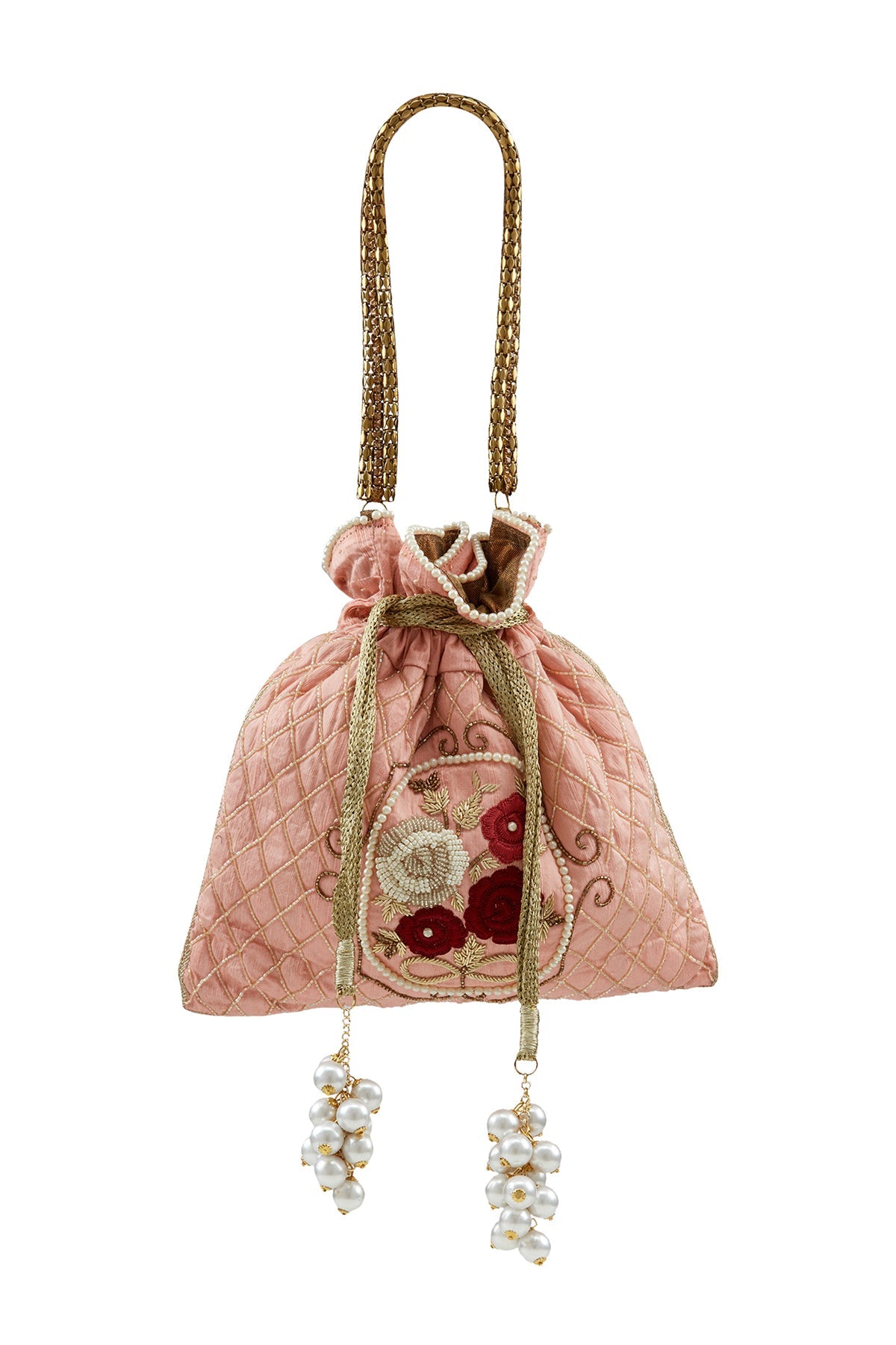Vintage Blush Pink Potli