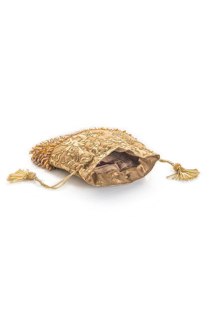 Crystalline Gold Potli