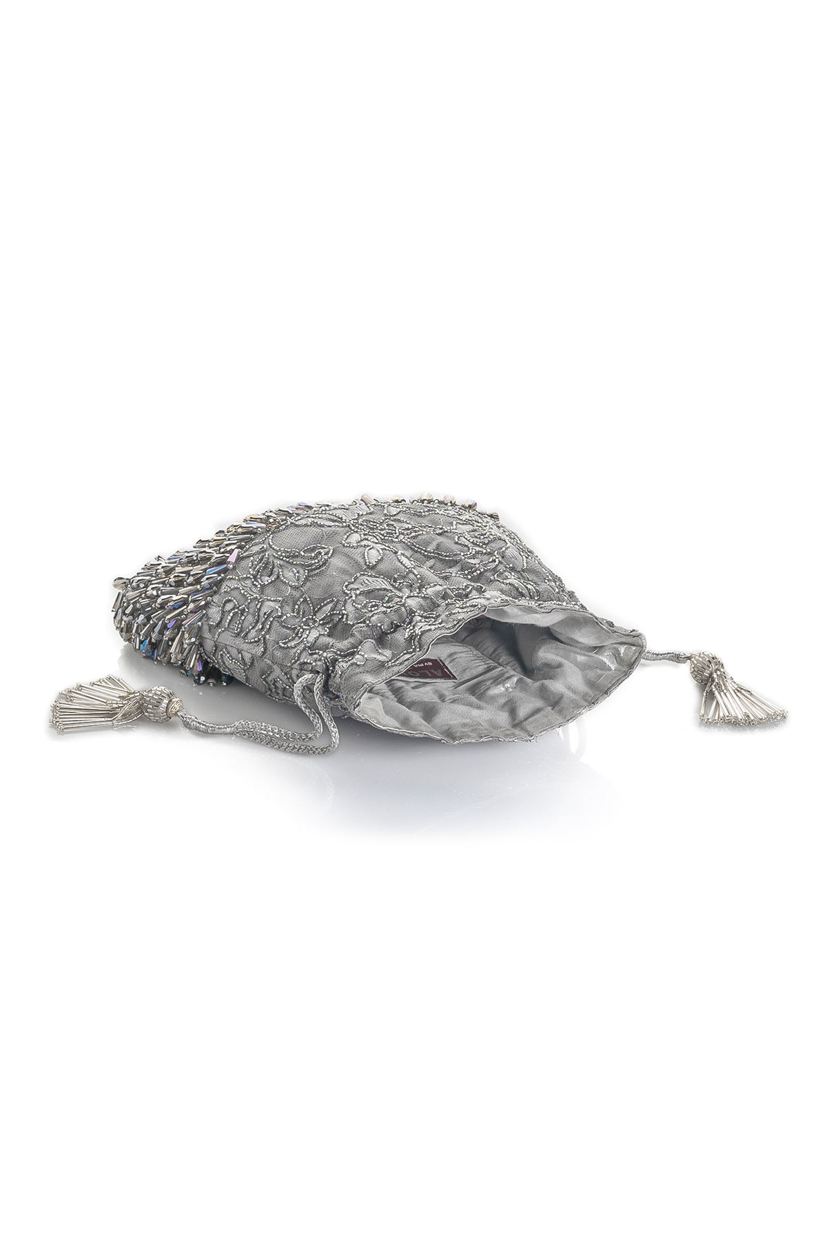 Crystalline Silver Potli