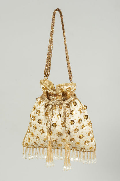 Aurum White Potli