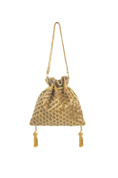 Mystical Mosaic Gold Potli