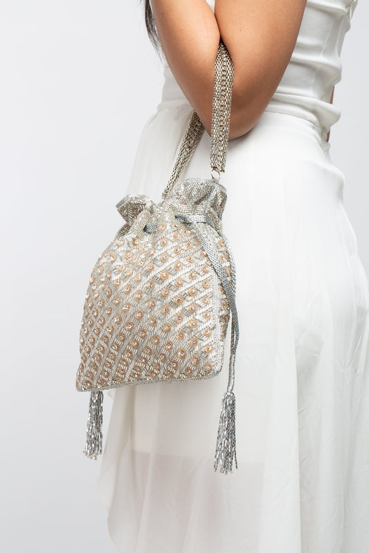 Mystical Mosaic Silver Potli