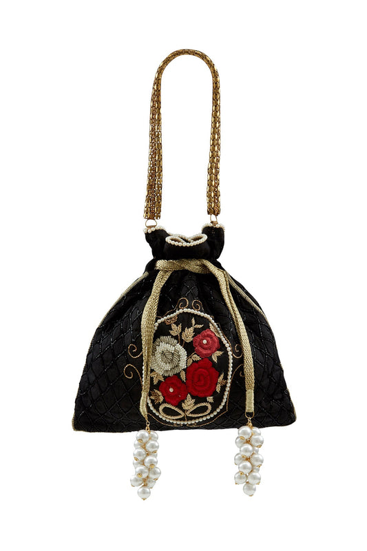 Vintage Black Potli
